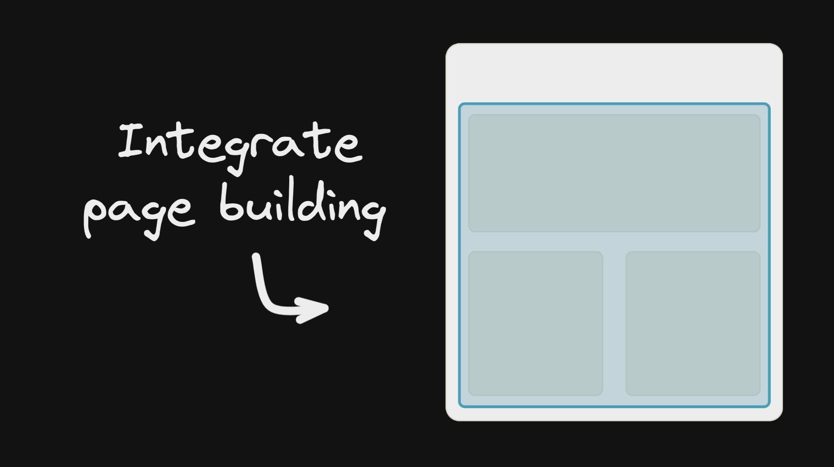 CTA to integrate page building