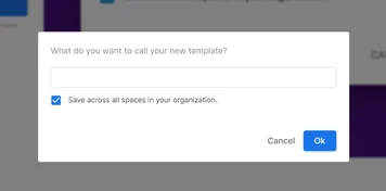 Organization-wide templates