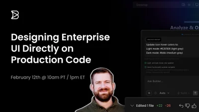 Design Enterprise UI Directly on Production Code