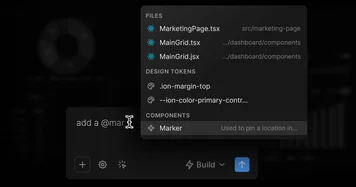 Design system indexing across the editor