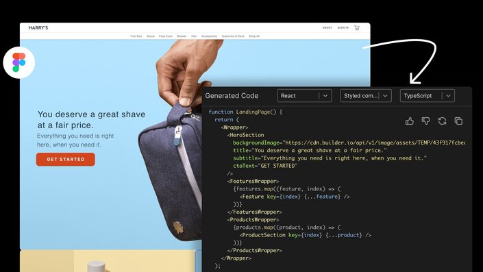 Builder.io's visual copilot plugin turns figma designs into useable code