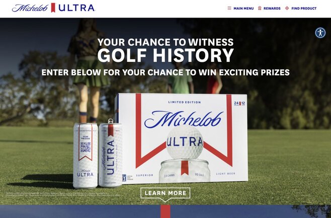 Michelob Ultra website