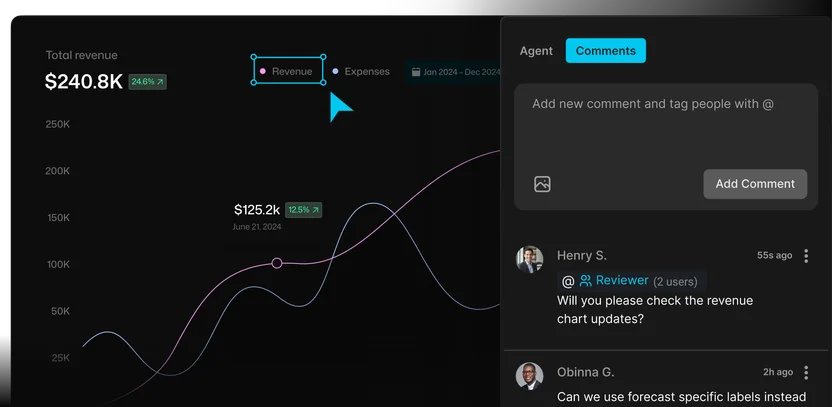Experiment results and visual editing controls for web app testing