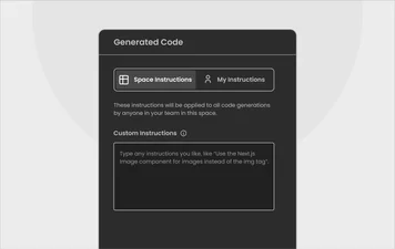 Space-Level Custom Instructions with Visual Copilot