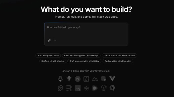 Bolt's AI Homepage