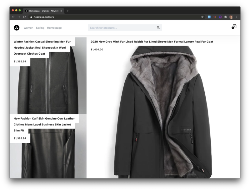 Builder Shopify headless starter app 