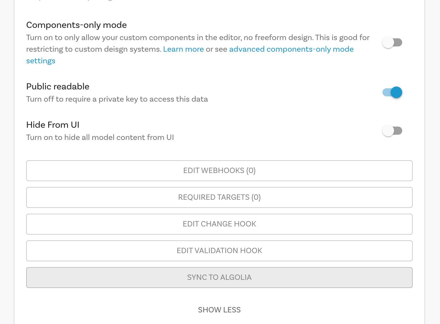 Builder Model Sync to Algolia