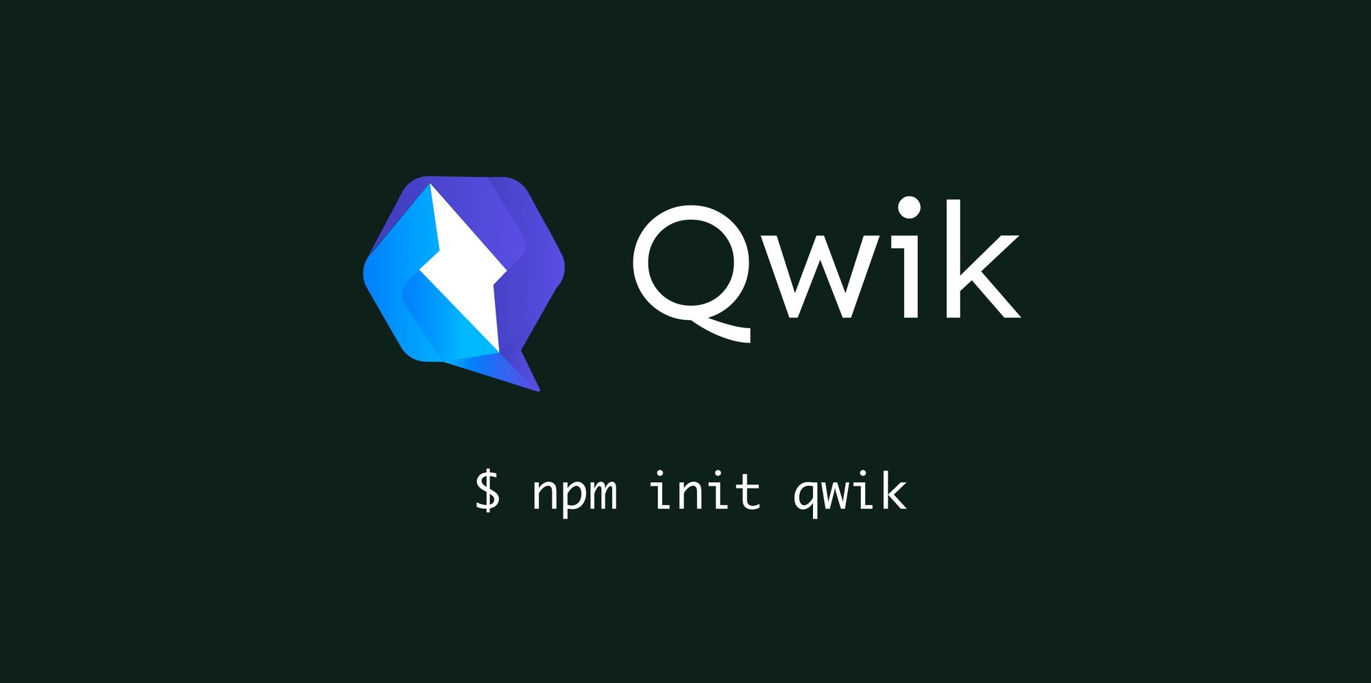 Introducing Qwik starters - get up and running with Qwik now