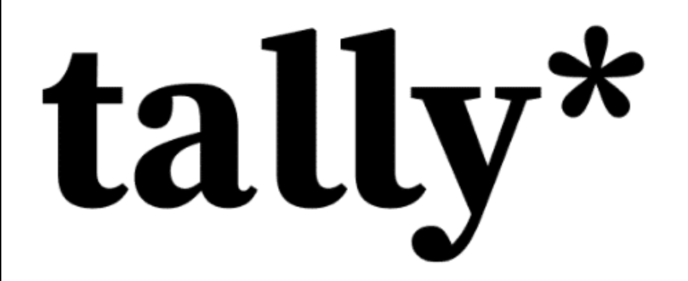 Tally logo with a stylized asterisk.