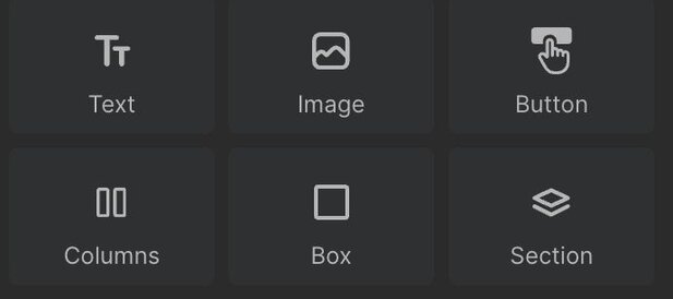Image of basic blocks in the Visual Editor.