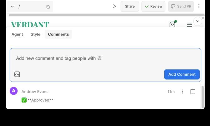 What's next link for "Comment in Projects" doc.