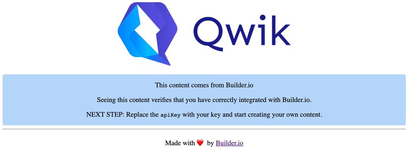 qwik builder app