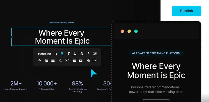 Reusing content across pages and channels