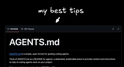 Improve your AI code output with AGENTS.md (+ my best tips)