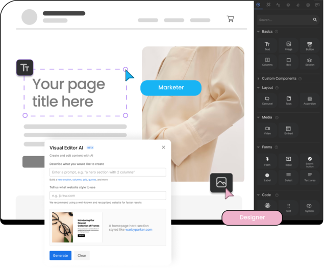 Visual CMS unblocks marketers