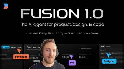 Meet Fusion 1.0: The first AI Agent for Product, Design, and Code