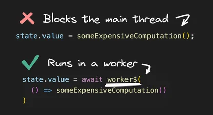 Effortless Multi-threading in JSX with worker$