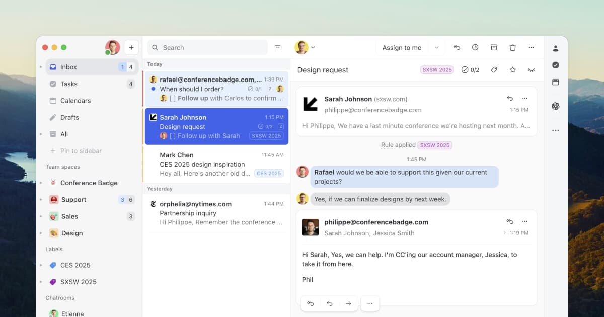 Missive collaborative team inbox