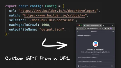 Introducing GPT Crawler - Turn Any Site Into a Custom GPT With Just a URL