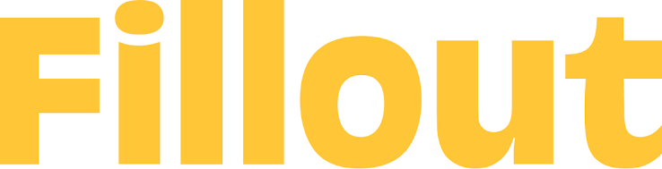 Fillout logo text in yellow.