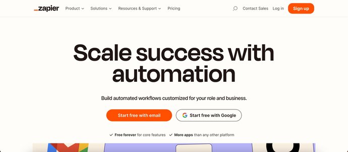 Zapier website