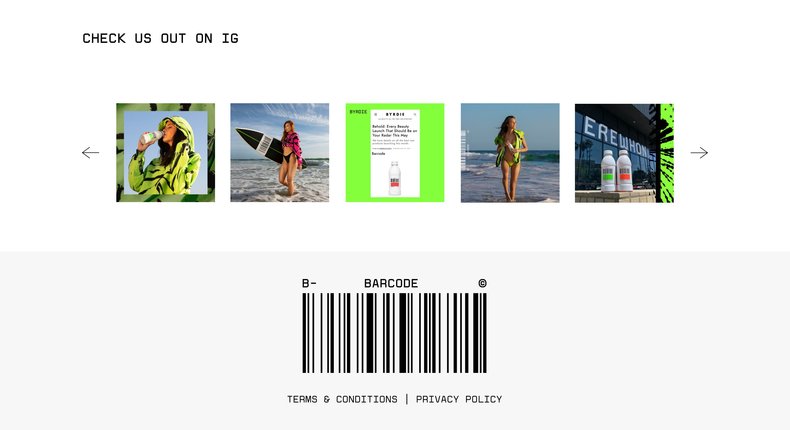 Footer section template