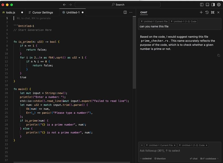 The Cursor interface.