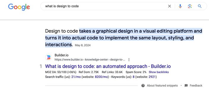 Featured Snippet
