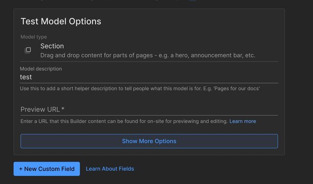 A screenshot of the New model modal with Announcement bar as the model name.
