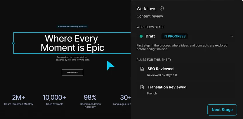 Pull request review and approval workflow