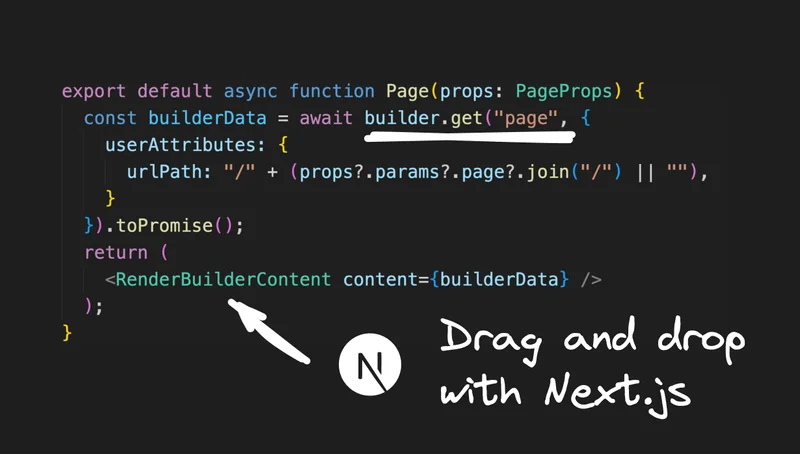 Drag and Drop with Next.js and Builder