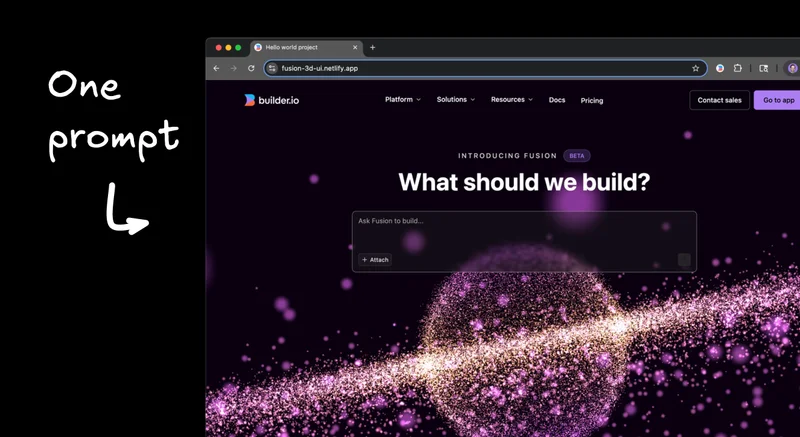 Vibe code immersive 3D effects in one prompt