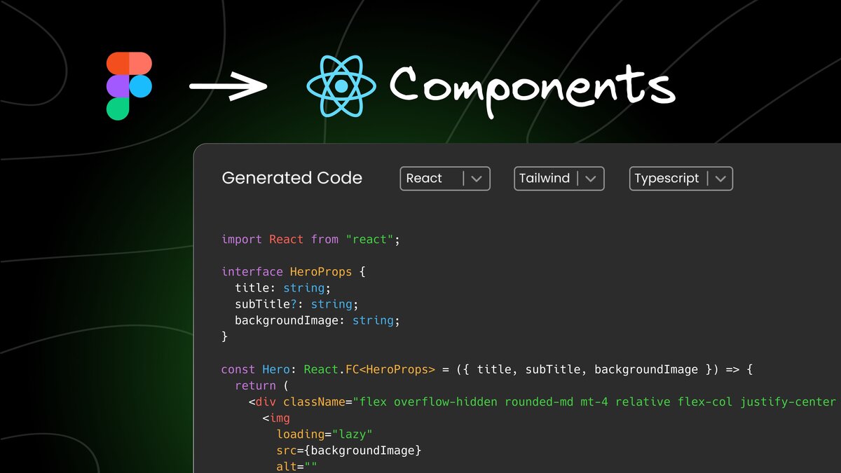 How to build React components with AI-powered design to code post image