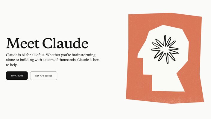 Claude AI's "Meet Claude" page