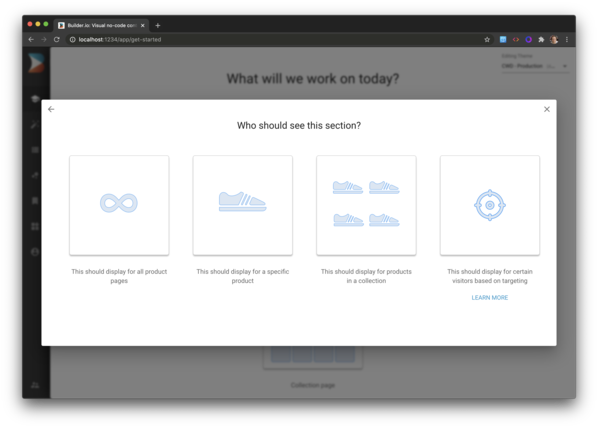 Personalize content by segments with Builder Theme Studio for Shopify storefronts