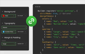 Design Tokens for the Visual Editor