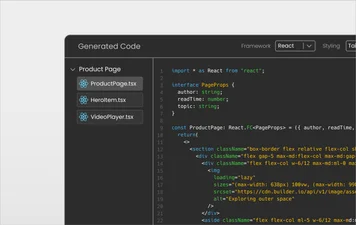 Visual Copilot Logically Breaks Components into Multiple Files