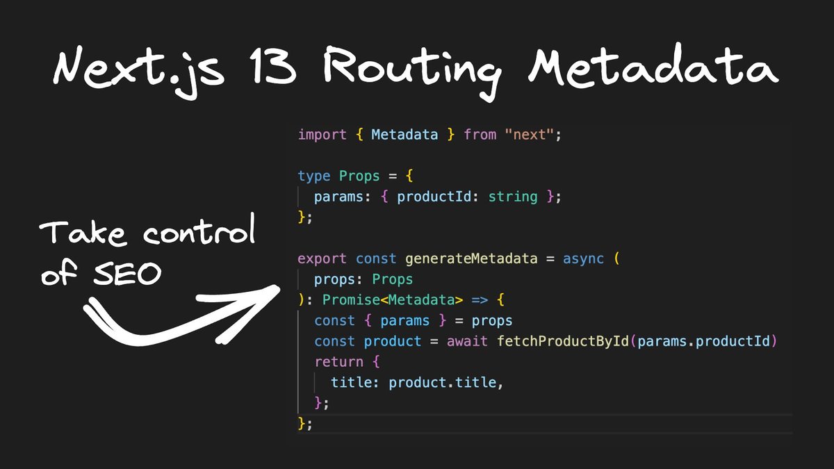 Routing and SEO Metadata in Next.js 13