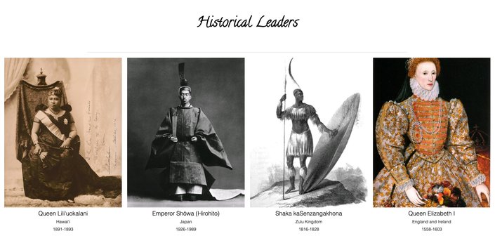 Picture of four monarchs.