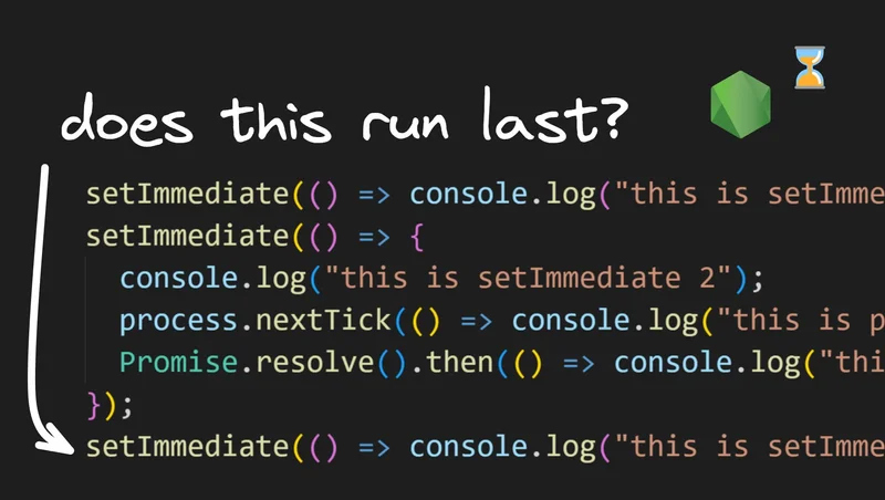 Visualizing the Check Queue in the Node.js Event Loop