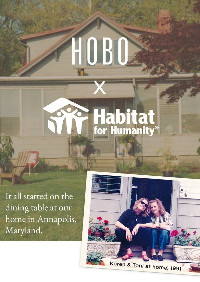 Hobo x Habitat For Humanity - it all started on the dining table at our home in Annapolis, Maryland. 