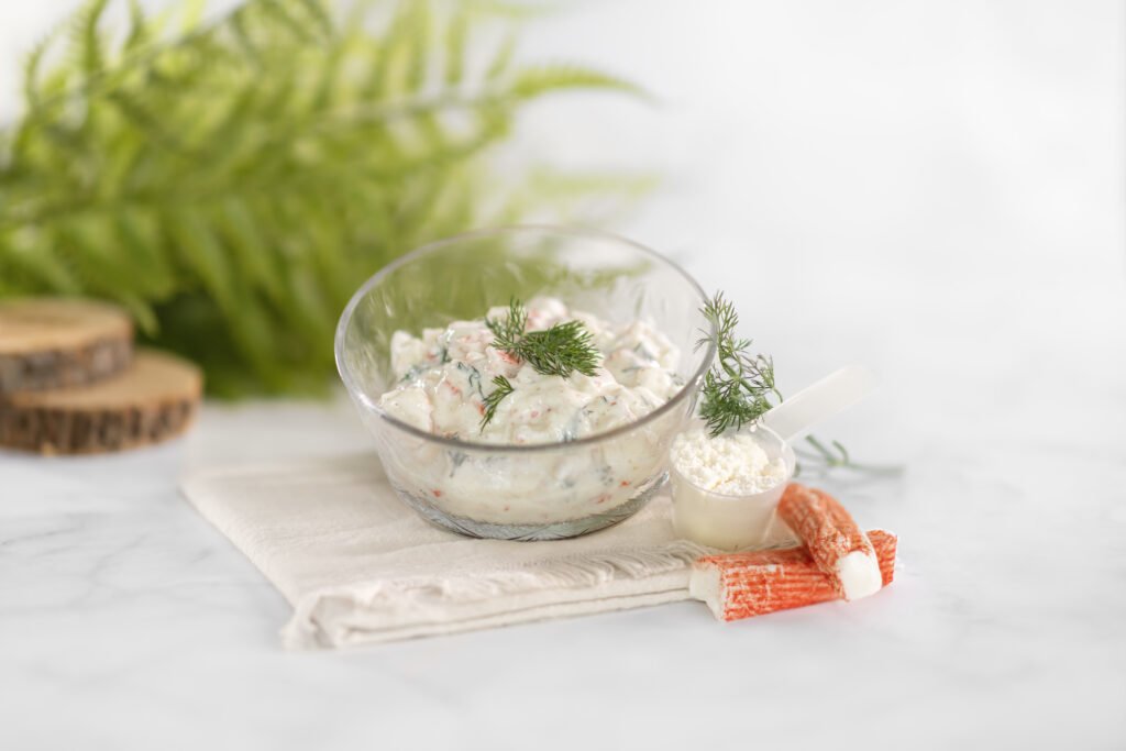 Recette de salade de crabe crémeuse et fraîche