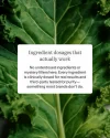 Ingredient dosages that actually work