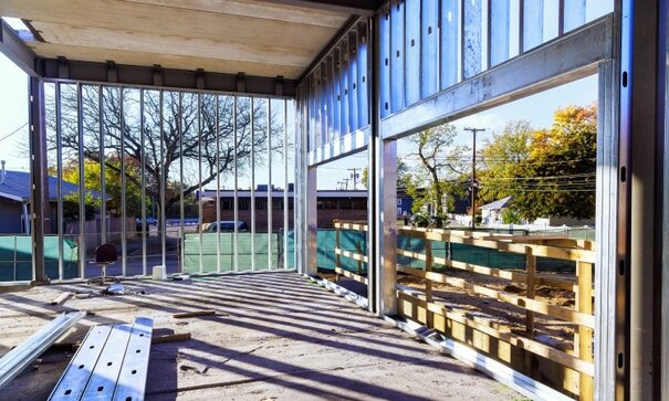 Commercial building under construction