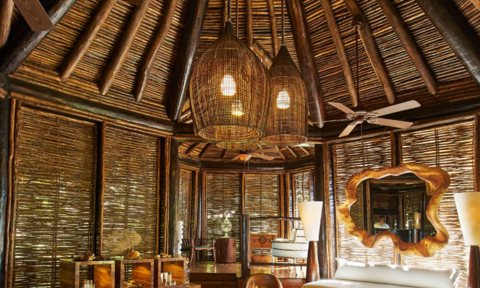 Interior of house under construction