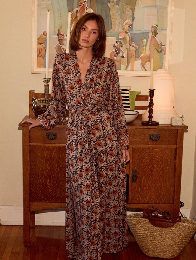 Woman standing in front of a dresser
