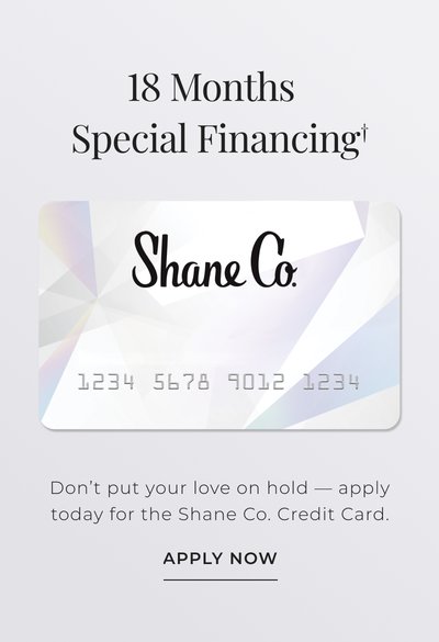 A banner for special financing with the Shane Co. credit card