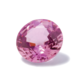 A pink gemstone