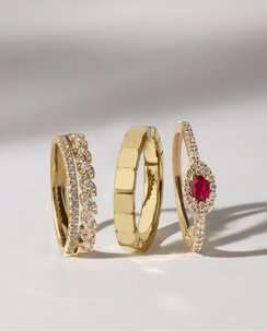 A collection of fashion rings