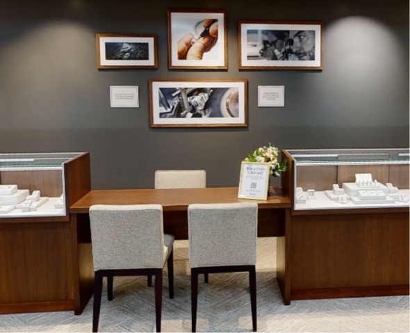 Image of a consultation desk inside of a Shane Co store